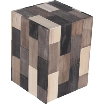 Konferenční stolek by inspire Dřevěný odkládací stolek PatchWood, 29,5x29,5x40 cm