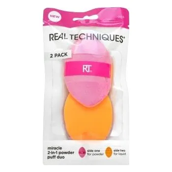 Kosmetický štětec Real Techniques Miracle 2-in-1 Makeup Powder Puff Duo