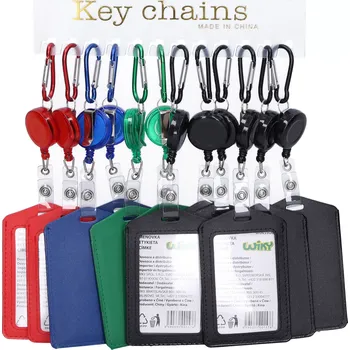 Jmenovka na klíče s retractorem a karabinou