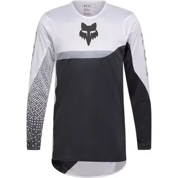 Moto dres Fox Flexair Fracture Jersey white/black M