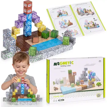 ostatní stavebnice Magnetická stavebnice pro děti 88 dílků