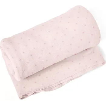 deka Sablio Deka Růžové křížky na světle růžové - 150x120 cm