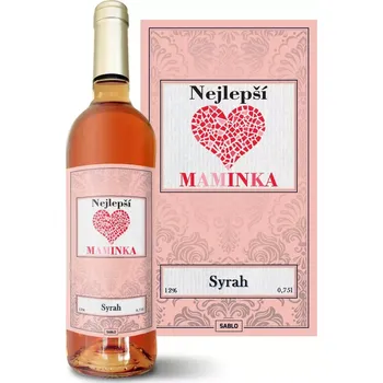 Víno Sablio Růžové víno Nejlepší maminka: 0,75 l