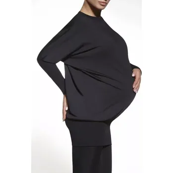 Dámská tunika Těhotenská tunika Emi - Bas Bleu černá XL