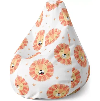 Sedací pytel Sablio Sedací vak Pear Lvíčci - 70 x 95 x 15 cm