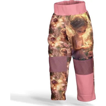 Panel se střihem 146 softshell kalhoty víla září