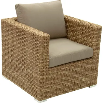 DEOKORK Ratanové křeslo MALIBU (béžovo-hnědá)