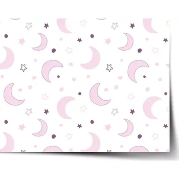 Plakát Sablio Plakát Fialové měsíčky - 60x40 cm