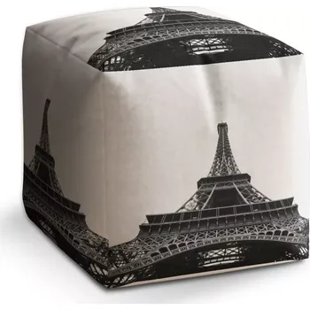 Taburet Sablio Taburet Cube Eiffel Tower 4: 40x40x40 cm