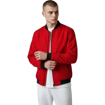 Pánská větrovka Jingpai Pánská nadměrná bunda bomber Barva: Červená, Velikost: 2XL