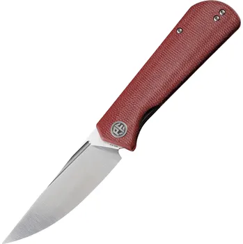 Petrified Fish PFP07Viking Satin K110 Red Micarta PFP07RMS