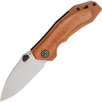 kapesní nůž Petrified Fish PFP04 Havrog Stonewash K110 Hnědá Micarta PFP04KMW