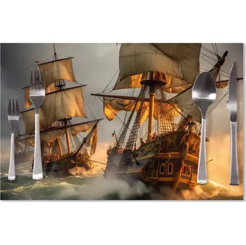 prostírání Sablio Prostírání Plachetnice ve vlnách: 40x30cm