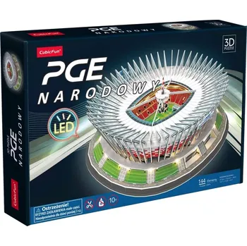 3D puzzle 3D puzzle stadion PGE Narodowy s LED osvětlením