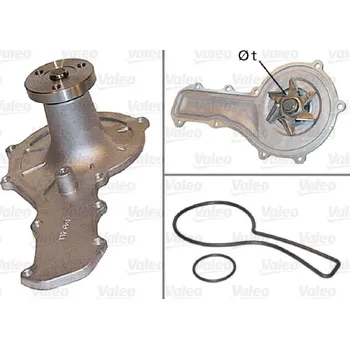 Chladič motoru Vodní čerpadlo, chlazení motoru VALEO 506455