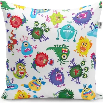 Polštář Sablio Polštář Barevné příšerky - 40x40 cm