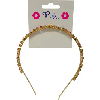 Doplněk pro panenku Čelenka s barevným akrylovým diamantem