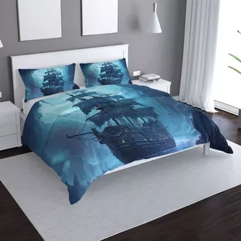 Povlečení Sablio Povlečení Plachetnice v průrvě - 140x200 / 90x70