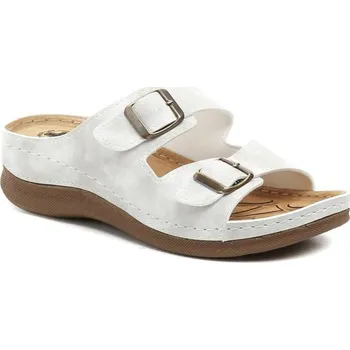 Dámské pantofle Medi Line 4617-S001 bílé dámské zdravotní pantofle EU 39 + DÁREK