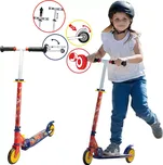 Dětská skládací koloběžka Auta CARS Zygzak McQueen s nastavitelnými řídítky a nožní brzdou