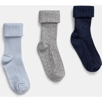 Dětské ponožky United Colors of Benetton 3-pack modrá barva, 6ORAF211S 6ORAF211S.W.Seasonal 50X, vel. 62