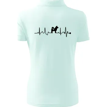 Shiba-Inu EKG - Polokošile dámská Pique Polo - XL ( Frost )
