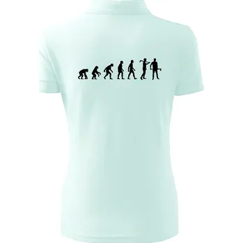 Evoluce dřevorubec - sekera - Polokošile dámská Pique Polo - XS ( Frost )