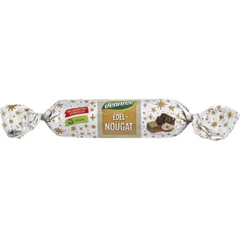 Sušená potravina dennree BIO Nugát v hořké čokoládě 50 g