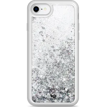 Pouzdro na mobilní telefon White Diamonds Sparkle, kryt pro Apple iPhone 6/6s/7/8/SE 2020/SE 2022, stříbrné hvězdičky