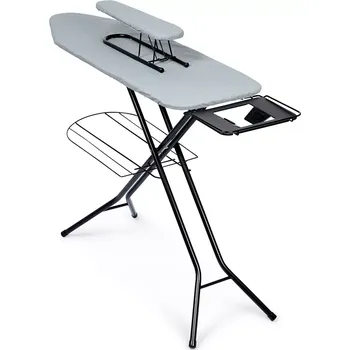 Žehlicí prkno Žehlicí prkno se žehlicím rukávníkem, šedé 140 × 39 × 92 cm