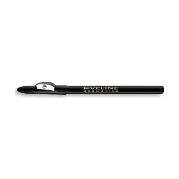 Oční linky Eveline Eyeliner Pencil tužka na oči s ořezávátkem Black