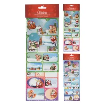 Vánoční dekorace Sada samolepek na vánoční dárky (2 druhy)