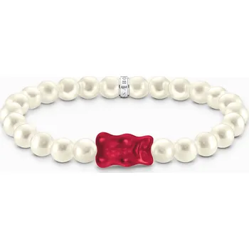 Hodinky Thomas Sabo A2154-017-10-L15 Goldbears Pearl Bracelet red 15 cm