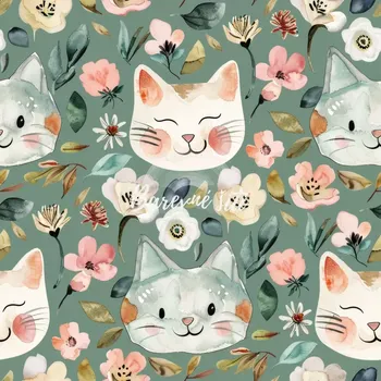 Alpina Kočičí hlavy, květy, zelenkavá (E) (Teplý funkční úplet)