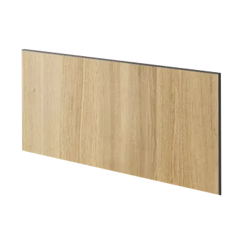 Obklad Lamele 3D Lamelový panel TANAMI - DUBOVÁ DÝHA, 600 x 300 mm, ČERNÝ MDF PANEL