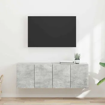 Televizní stolek vidaXL TV wall cabinet Nástěnný 2 pcs Betonově šedá 59,5 x 31 x 40 cm