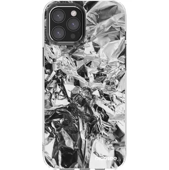 Pouzdro na mobilní telefon Picasee silikonový průhledný obal pro Apple iPhone 12 Pro Max - Chrome