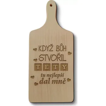 Kuchyňské prkénko Sablio Prkénko Když Bůh stvořil tety