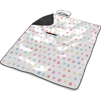 deka Sablio Plážová deka Různě barevné puntíky: 200x140 cm