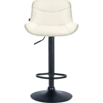 Barová židle Barová židle Voronei látkový potah, černá, krémová