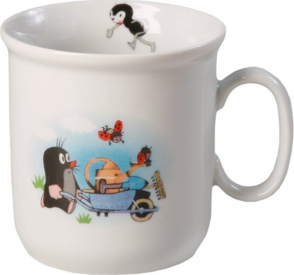 Dětský hrnek, Thun, Krtek a kolečko, 245 ml