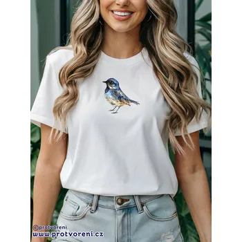 Dámské tričko Trička s potiskem Tričko s potiskem, PTÁČEK, 1 ks zvolte VELIKOST textilu ZDE:: XS - velikost typ Beagle