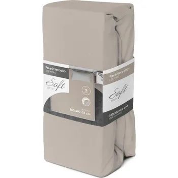 Prostěradlo Jersey prostěradlo SOFT 200x180 cm + 25cm - šedé