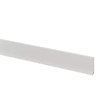 Obklad Lamele 3D Soklová lišta - MATNÁ BÍLÁ, 13 x 1,5 x 2750 mm, HLINÍK