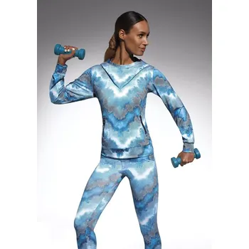 Dámská mikina Sportovní dámská mikina Energy Blouse - Bas Bleu modrá S