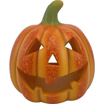 Svícen Dýně keramická na svíčku, oranžová 170x160x150mm 713 gram