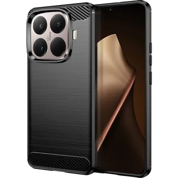 Pouzdro na mobilní telefon Techsuit karbon silikon Xiaomi 15T Pro černý