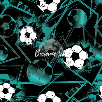 Sporty broušené, Kopačáky zelenočerná (E) (Super sportovní úplet)