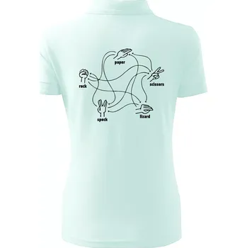 Kámen nůžky papír Spock - Polokošile dámská Pique Polo - M ( Frost )