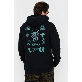 Pánská mikina Quiksilver Salt Water Graphic HD (black) L, černá